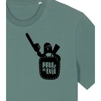 päfjes päfjes Pinguin Paul vs. Evil - Fair Wear Männer Bio T-Shirt, Grün (green bay), – Produktbild 1 von 1