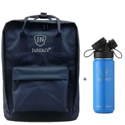JN JuNiki's JN JuNiki's Promotion-Set: JuNiki´s Rucksack + Trinkflasche 550ml Türkis/Weiß/Blau – Produktbild 1 von 1