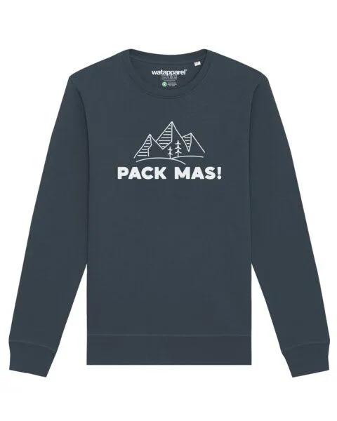 watapparel watapparel Sweatshirt Unisex Pack mas!, India ink grey, – Produktbild 1 von 3