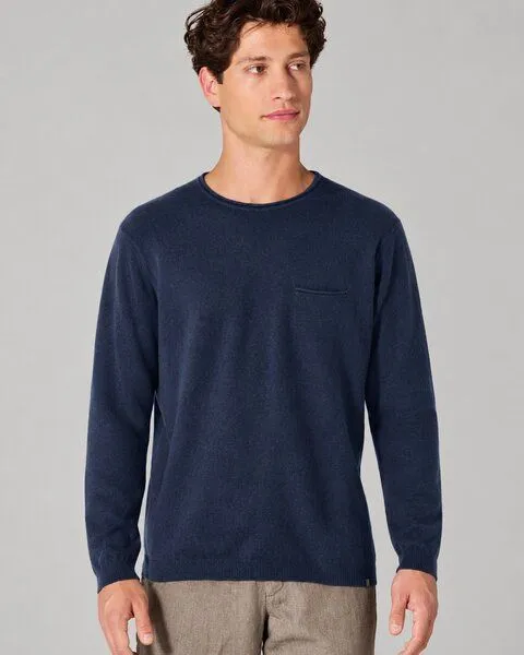 HempAge HempAge Hanf Sweatshirt, Navy(blau), – Produktbild 1 von 4
