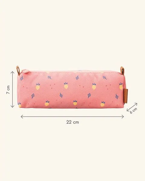 Fresk Fresk Federmäppchen für Kinder – 22 × 6 × 7 cm, aus recyceltem PET, Summer fruit, – Produktbild 3 von 3
