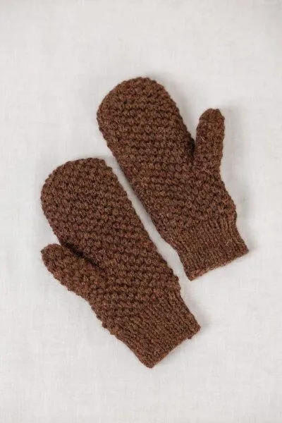 Jyoti - Fair Works Jyoti - Fair Works Baby-Alpaka Fäustling Handschuhe Casma, Schokolade, – Produktbild 3 von 3