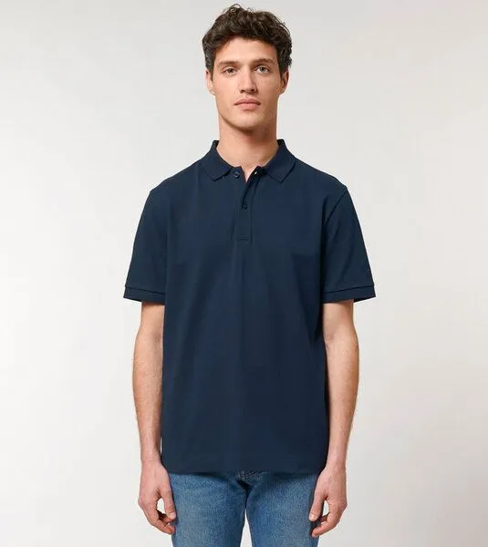 Gary Mash GARY MASH Klassisches Poloshirt Kurzarm aus Bio-Baumwolle, Dunkelblau, – Produktbild 3 von 4