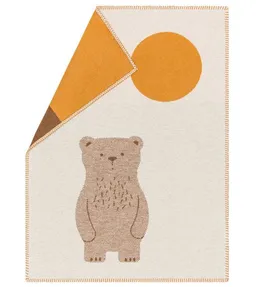 david fussenegger David Fussenegger Baby- und Kinderdecke 70 x 90 cm Lili „Bär“ aus Recycling-Baumwolle – Produktbild 1 von 1