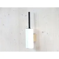 werkvoll by Lena Peter werkvoll by Lena Peter Recycling Wandhalter WC-Bürste FIRE mit Edelstahlgriff, Weiss, – Produktbild 1 von 2