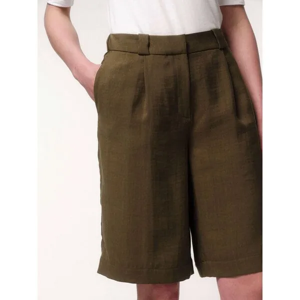 LANIUS LANIUS Bermuda aus TENCEL mit recyceltem Polyester, Agave, – Produktbild 1 von 3