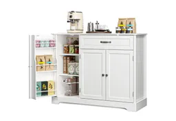Blishom Sideboard Küchen-Sideboard mit 1 Schublade, 3 Türen und Türablagen, Zusätzliche Fächer für Gewürze, Vorräte und Küchenzubehör – Produktbild 1 von 1