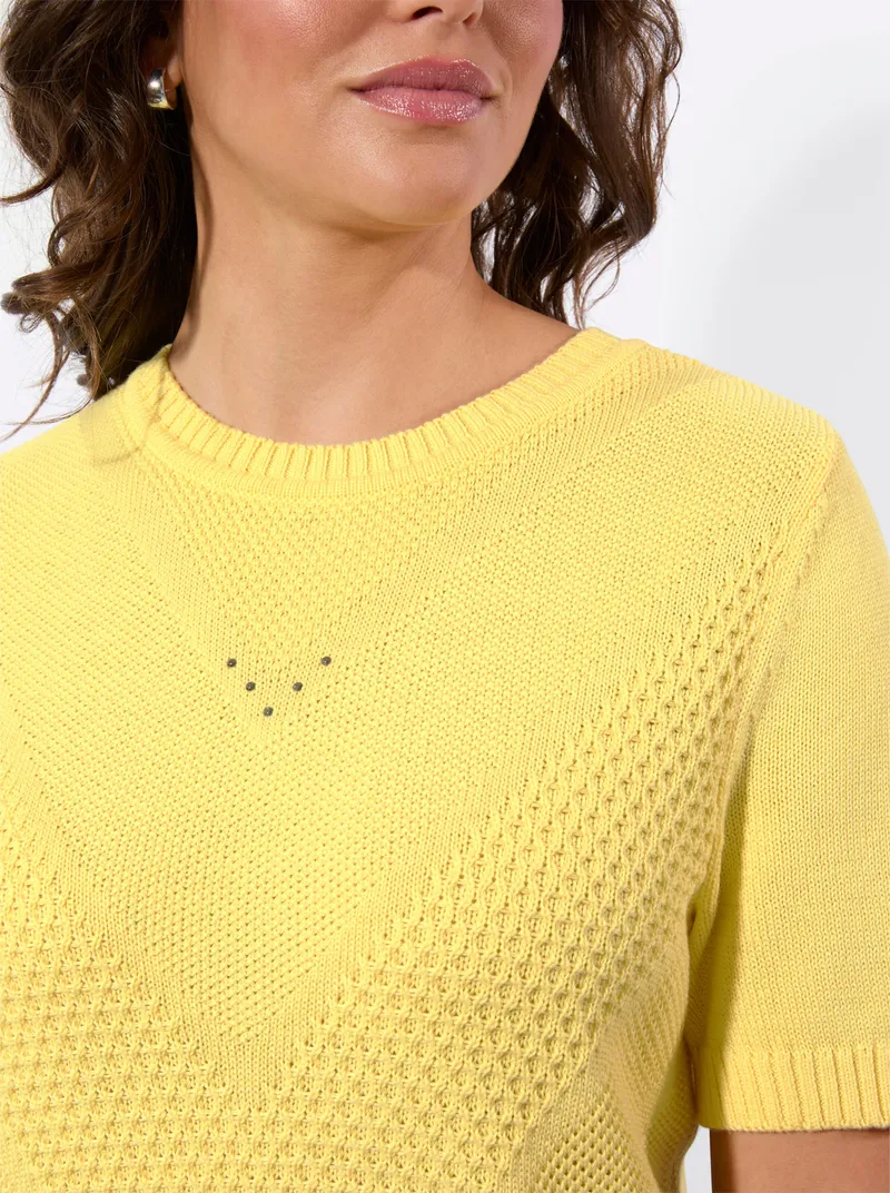 Witt Kurzarmpullover, Zitrone, – Produktbild 1 von 2