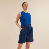 LANIUS LANIUS Paperbagshorts Denim Baumwolle und Hanf – Produktbild 1 von 1