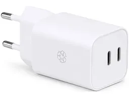 Upström Upström USB-Ladegerät "ESSENTIALS" USB-C/-C, GaN, 65 W, weiß – Produktbild 1 von 1