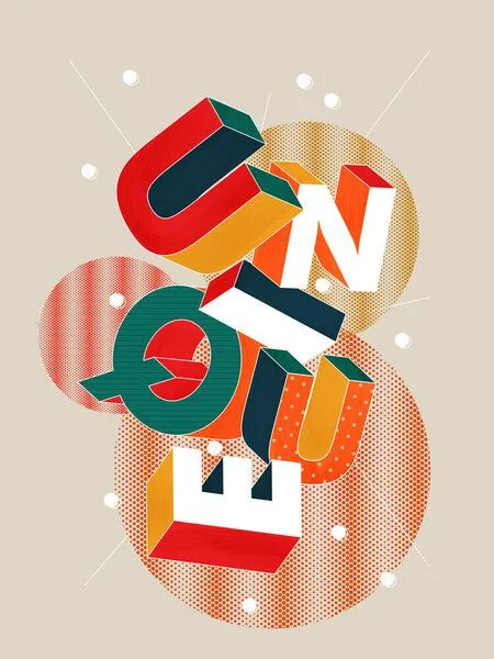 Photocircle Photocircle Poster / Leinwandbild - UNIQUE - 3D Letters – Produktbild 1 von 4
