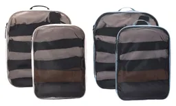 Thule THULE Packing Cube Family Set: 2 Medium + 2 Large Pond Gray/White – Produktbild 1 von 1
