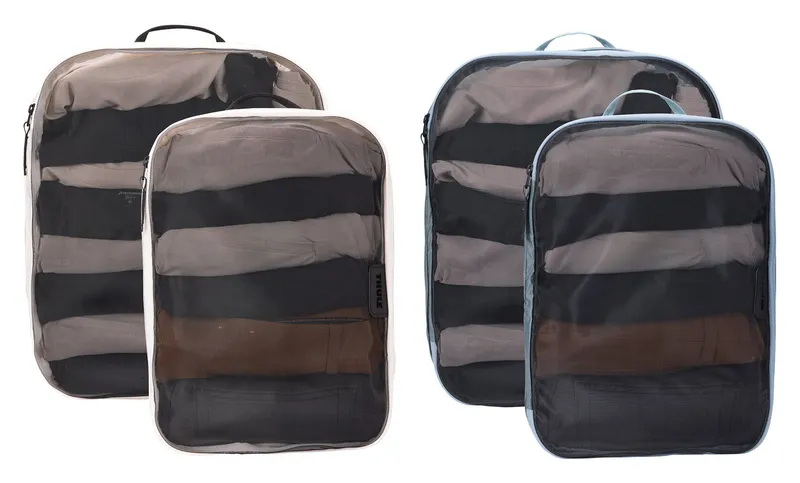 Thule THULE Packing Cube Family Set: 2 Medium + 2 Large Pond Gray/White, Blue, – Produktbild 1 von 1