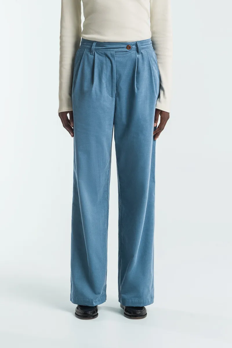 Kings Of Indigo Kings of Indigo Damen vegan Hose Junna Coronet Blau, Blau, – Produktbild 1 von 1