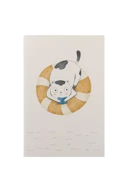 Tranquillo Notizbuch SUNSET SPLASHY CAT - white – Produktbild 1 von 1