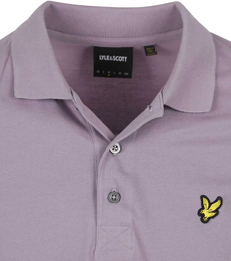 Lyle and Scott Lyle and Scott Poloshirt Dusk Purple - Größe M, Violett, – Produktbild 5 von 5