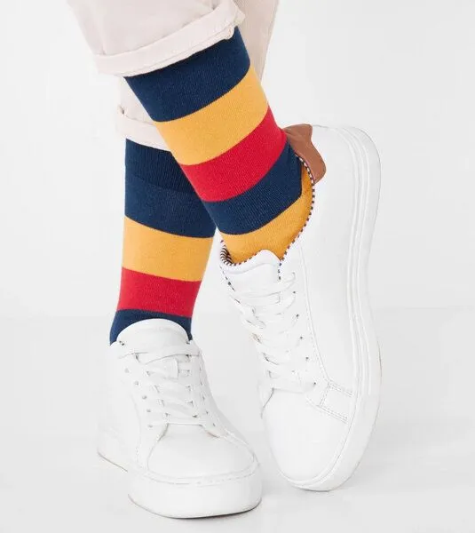 Natural Vibes Natural Vibes Sunset Streifen Socken aus Biobaumwoll-Mix, Mehrfarbig, – Produktbild 2 von 3