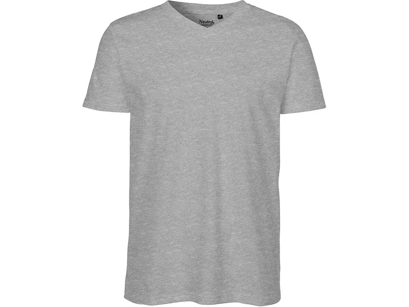 Neutral Neutral Bio-Herren-T-Shirt mit V-Ausschnitt, sport grey, Gr. XXL – Produktbild 1 von 1