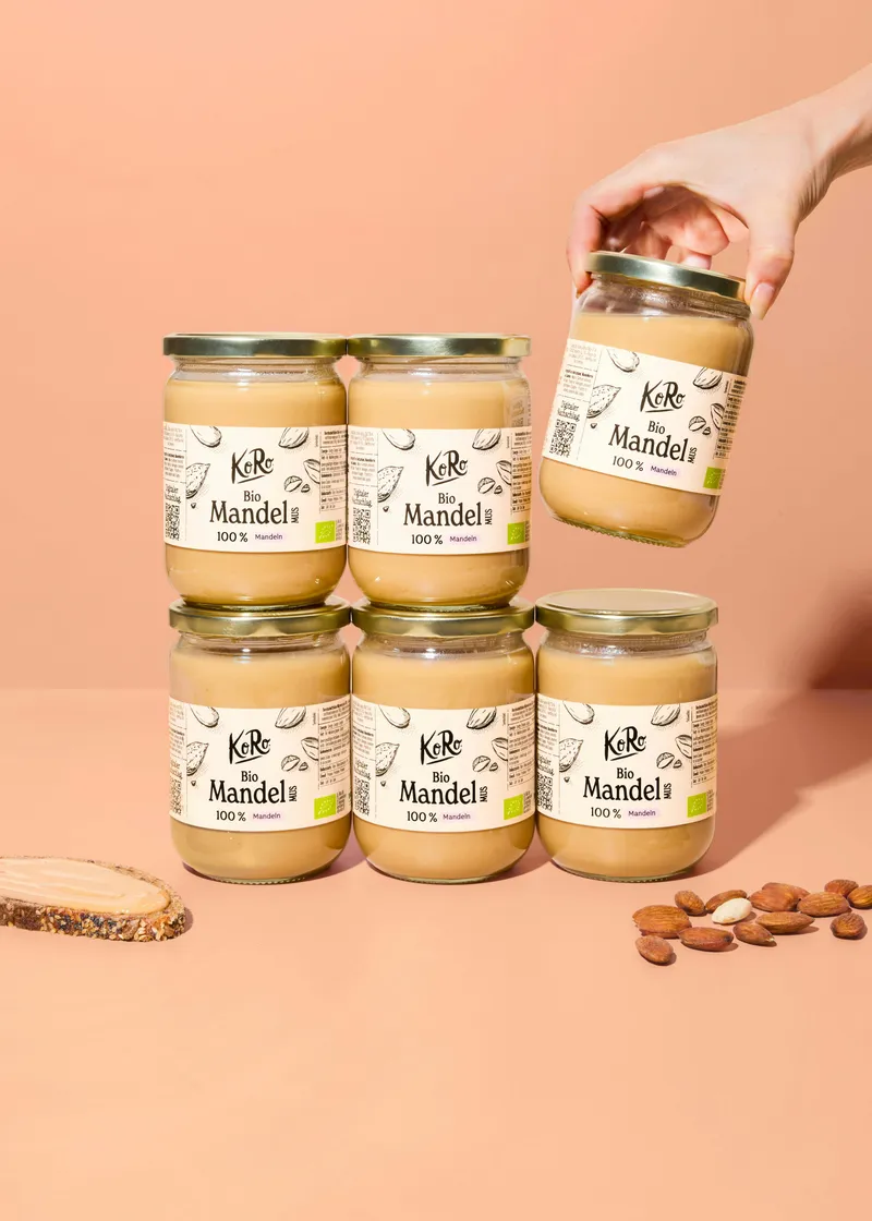KoRo Weißes Bio Mandelmus | 6 x 500 g – Produktbild 1 von 5