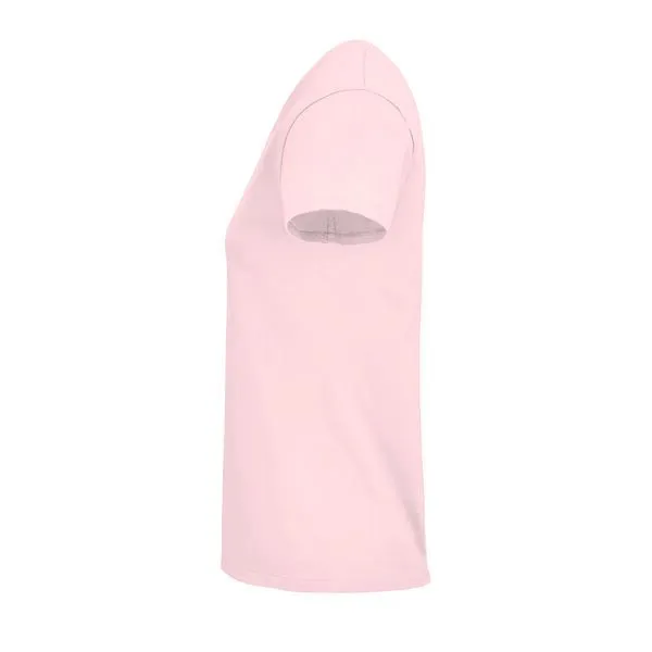 Sol's Sol's Damen T-Shirt Kurzarm Rundhals aus Bio - Baumwolle, Pale pink, – Produktbild 4 von 4