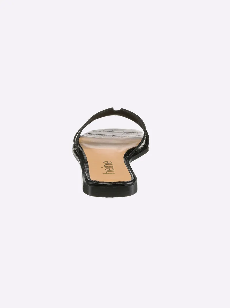 heine Pantolette schwarz, Schwarz, – Produktbild 2 von 3