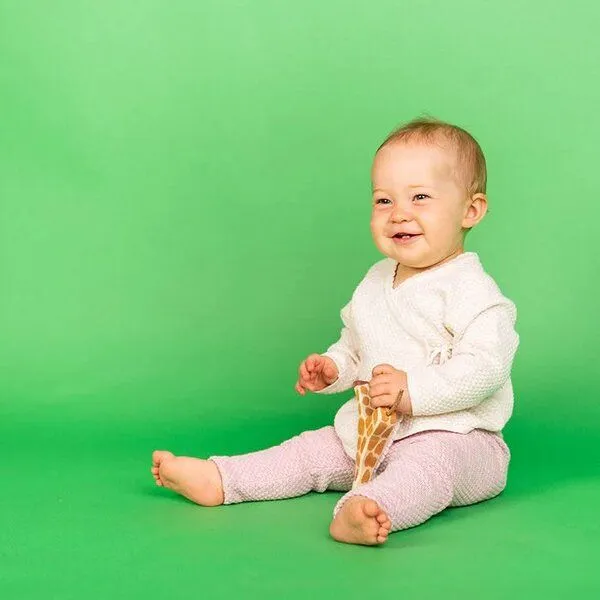 Sense Organics sense-organics Baby-Strickleggings Wabenmuster Pablo in rose von Sense Organics GOTS – Produktbild 3 von 4