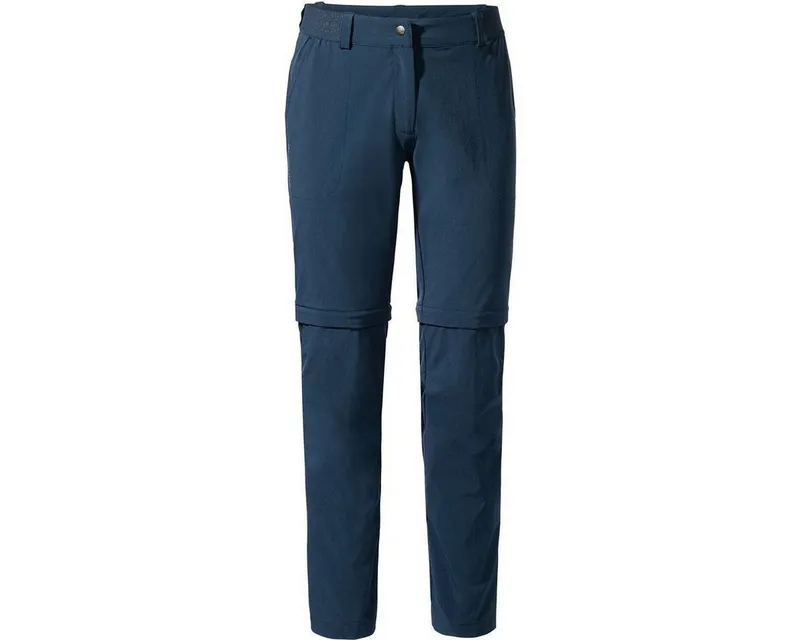 Vaude Vaude Outdoorhose Women's Farley Stretch ZO Pants II Vielseitige Trekkinghose mit Zip-Off-Funktion, wasserabweisend und, Blau, – Produktbild 1 von 2