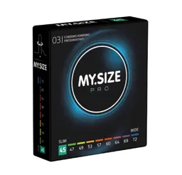 MY.SIZE Kondome PRO 45mm Packung mit, 3 St., Maßkondome, Kondome für besten Tragekomfort und Sicherheit, die neue Generation MY.SIZE Kondome – Produktbild 1 von 1