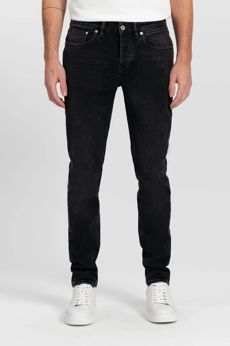 Kuyichi Kuyichi Herren vegan Regular Slim Jeans Jim Vintage Schwarz, Schwarz, – Produktbild 2 von 2