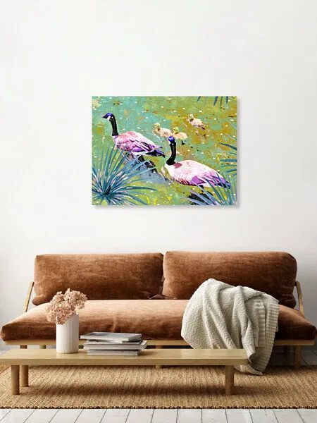 Photocircle Photocircle Poster / Leinwandbild - Be like ducks in a pond, calm on the surface – Produktbild 3 von 4