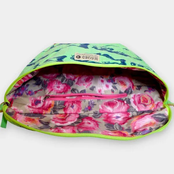 REFISHED fair fashion REFISHED fair fashion BUM BAG XL spezieller Gurt | Upcycelte Bauchtasche, #fish hellgrün, – Produktbild 3 von 3