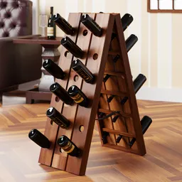 Casaria® Klappbares Weinregal für 36 Flaschen im stilvollen Design – Produktbild 1 von 1