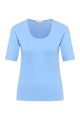 Tranquillo Jerseyshirt Camilaa aus Bio-Baumwolle - vista blue / L – Produktbild 1 von 1