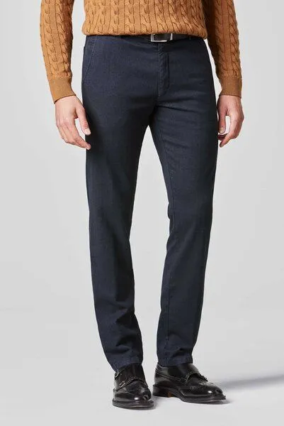 Meyer MEYER Super-Stretch Woollook Chino, Blau (marine), – Produktbild 1 von 4