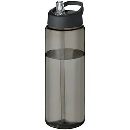 Unbranded H2O Active® Eco Vibe 850 ml Sportflasche mit Ausgussdeckel, kohle, schwarz, Schwarz, – Produktbild 1 von 1