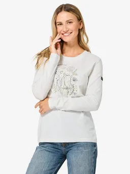Super.Natural Super.Natural W Rock Flowers Bio C LS für Damen, Merino – Produktbild 1 von 1