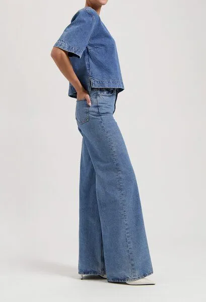MUD Jeans MUD Jeans Sara High Loose - Stone Vintage, Stone vintage, – Produktbild 2 von 3