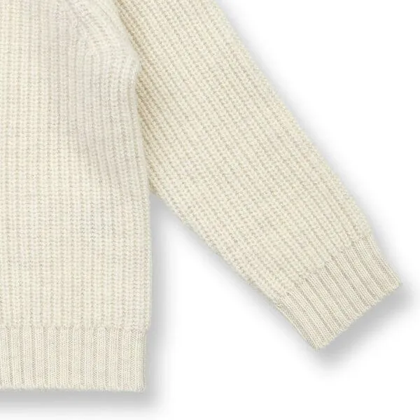 Sense Organics Sense Organics Baby Wollpullover, Modell DIBOO, Cremeweiß melange, – Produktbild 3 von 3