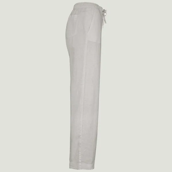 YTWOO YTWOO Relaxed Damen Leinenhose, Weiß, – Produktbild 2 von 2