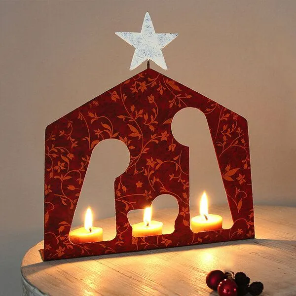 Mitienda Shop Mitienda Shop Teelichthalter Krippe, Weihnachtsdeko – Produktbild 2 von 4