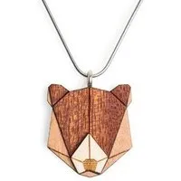 BeWooden BeWooden Halskette Bear | Kette mit Anhänger aus Holz | Tier Motiv | Bear – Produktbild 1 von 1