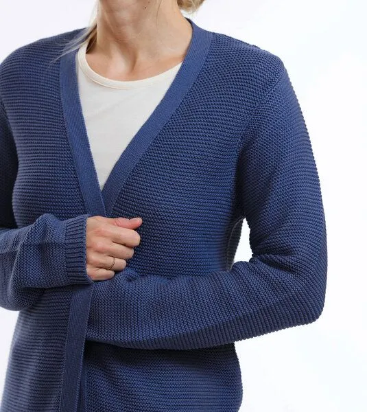Gary Mash GARY MASH Long-Cardigan Alamo aus Biobaumwolle, Ultramarin (blau), – Produktbild 4 von 4