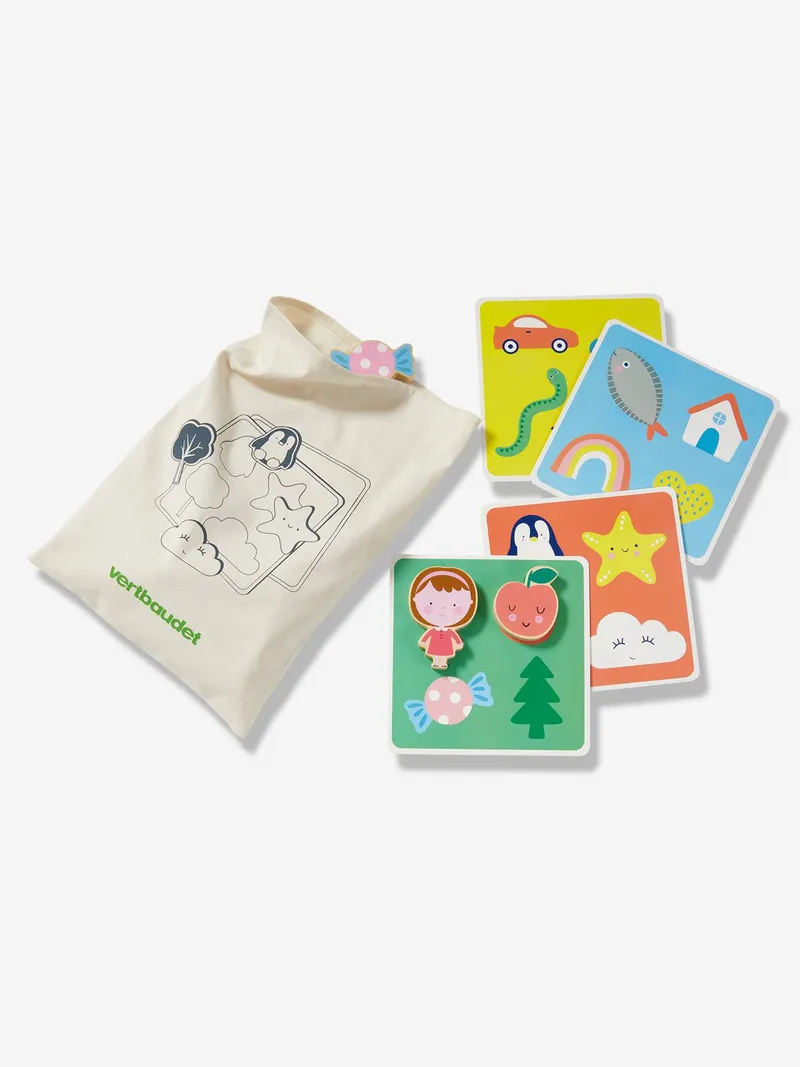 Vertbaudet Kinder Fühl-Memory aus Holz FSC®, Mehrfarbig, – Produktbild 2 von 3