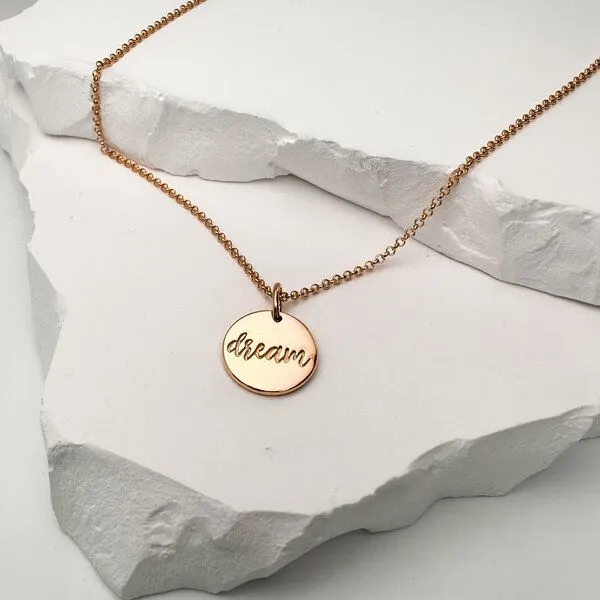 MOANINA MOANINA Kette Dream Coin - 925 Silber/18k Gold Vermeil - 3 Längen, Gold, – Produktbild 5 von 5