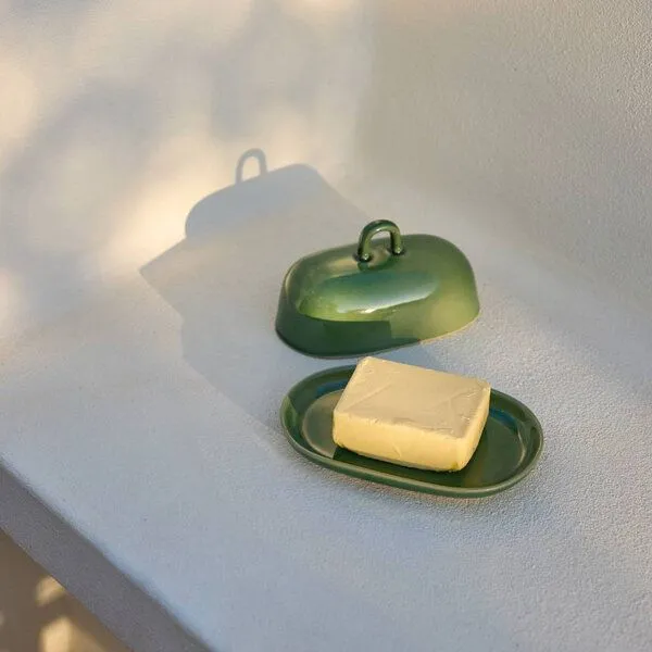 onomao onomao Butterdose - Klassik, Smaragdgrün, – Produktbild 3 von 4