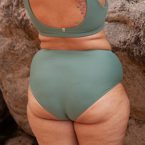 Inaska INASKA High Waist Bikini Hose PURE, Khaki, – Produktbild 2 von 3