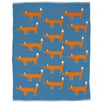 Tranquillo Tranquillo Babydecke Foxy, Blau, – Produktbild 2 von 4