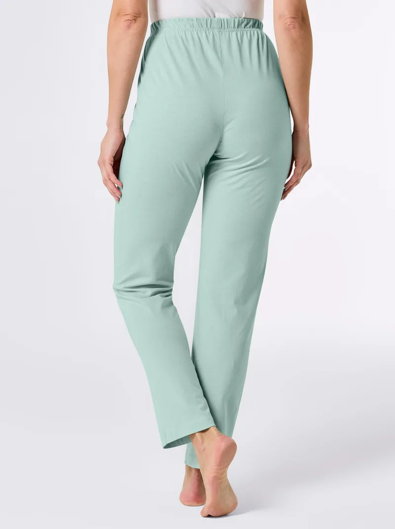 wäschepur Schlafanzug-Hose kalkmint, Kalkmint, – Produktbild 3 von 3
