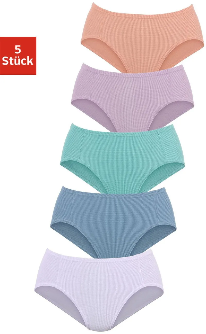 petite fleur by Lascana Jazz-Pants Slips weiß, hellblau, mint, flieder, apricot, Weiß, hellblau, mint, flieder, apricot, – Produktbild 2 von 3