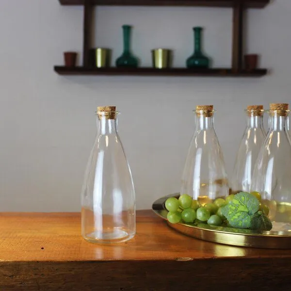 Mitienda Shop Mitienda Shop Glasflasche mit Korkverschluss – Produktbild 2 von 2